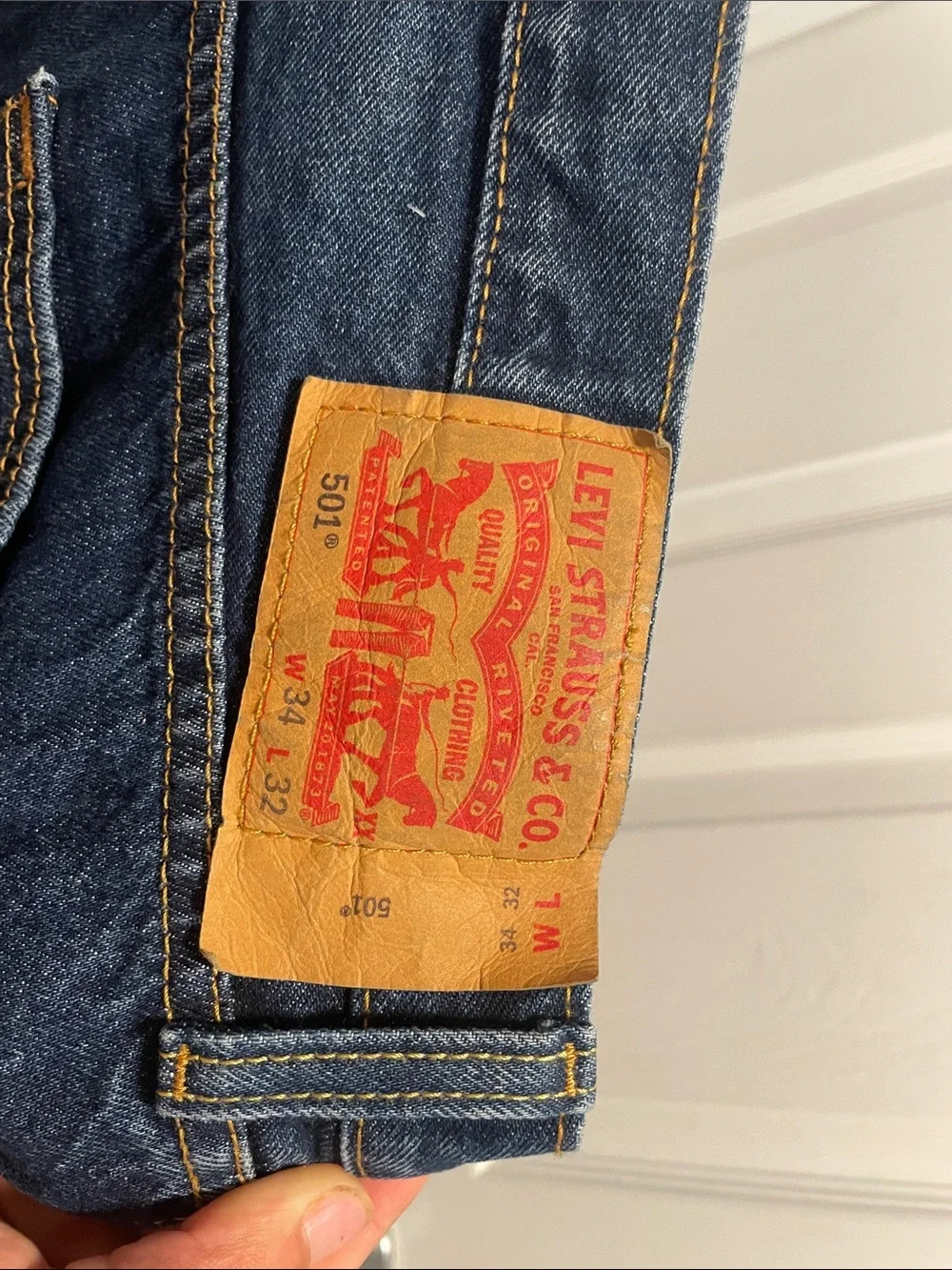 Levi's Men's Straight Jeans in Dark Indigo Blue